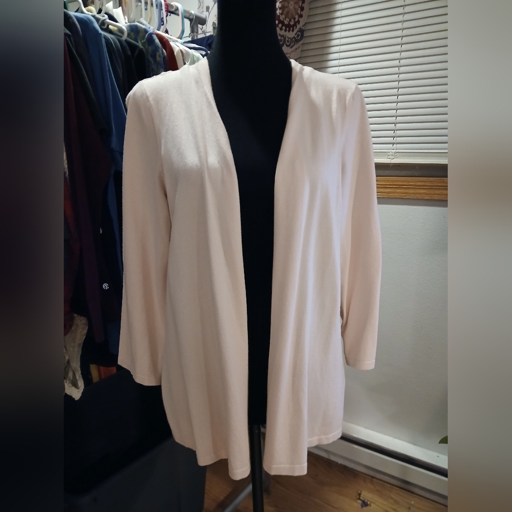 Alfani Pink Lace Sz Lg Cardigan